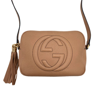 Gucci Soho Beige Leather Soho Disco Bag