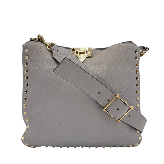 Valentino Rockstud Flip Lk Hobo-Grey : Small