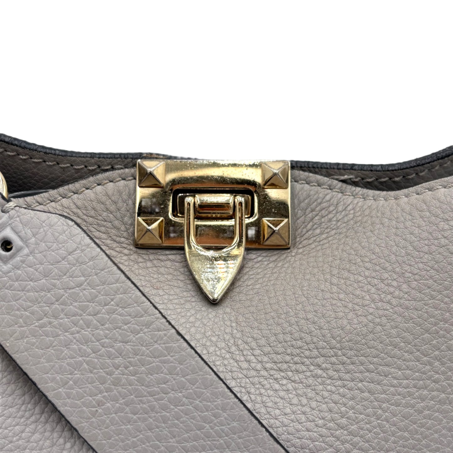 Valentino Rockstud Flip Lk Hobo-Grey : Small