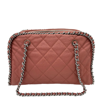 2010 Chanel Chain Around Bag-Pink Quilted