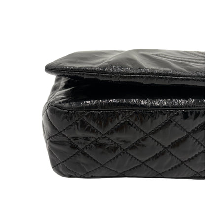 Chanel Rock and Chain Flap Bag-Black Patent : Medium