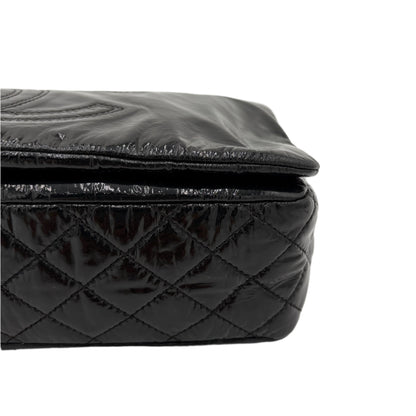 Chanel Rock and Chain Flap Bag-Black Patent : Medium