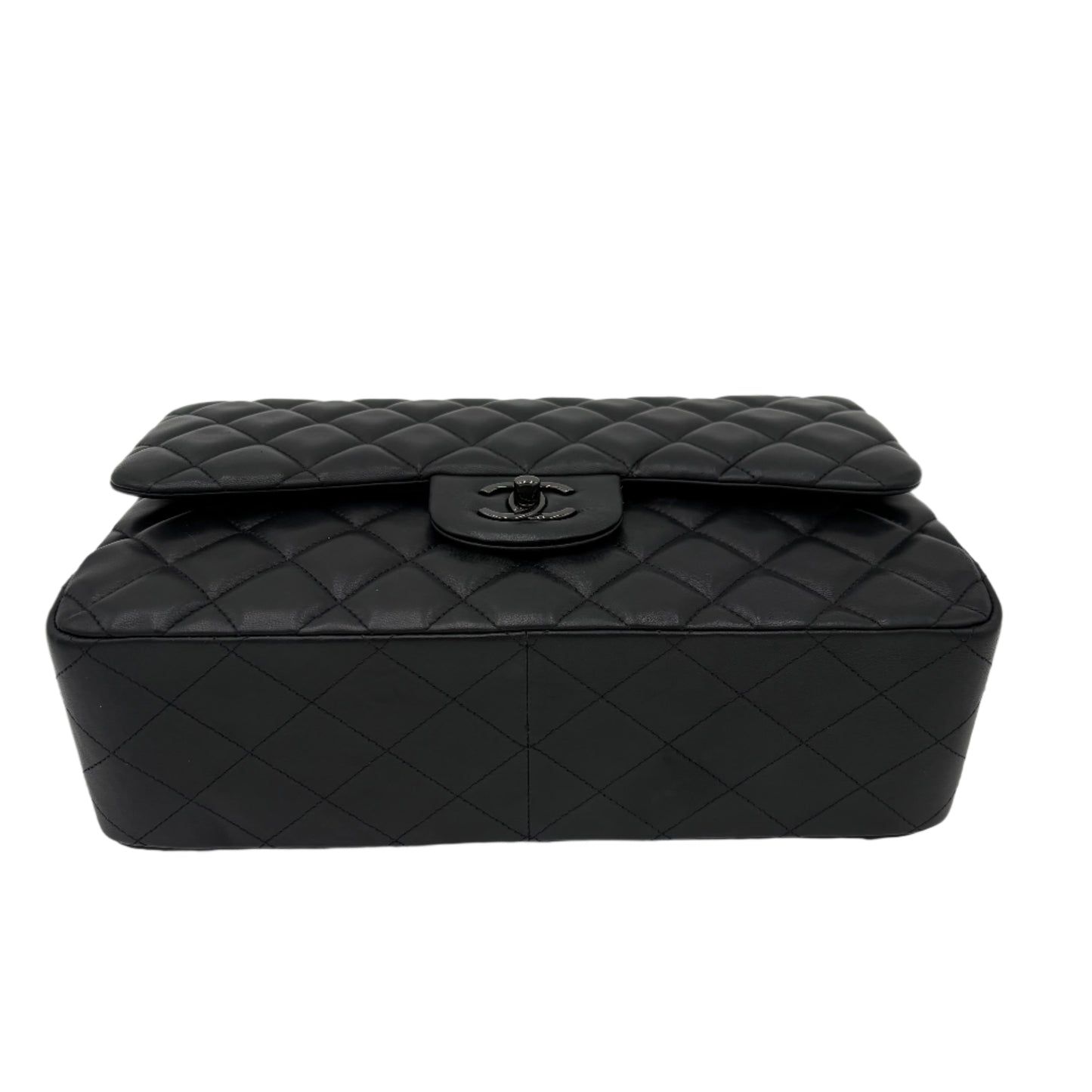 2022 Chanel So Black Jumbo Bag-Lambskin : Jumbo