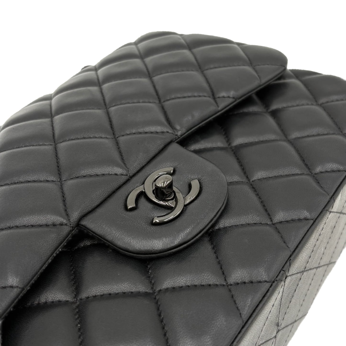 2022 Chanel So Black Jumbo Bag-Lambskin : Jumbo