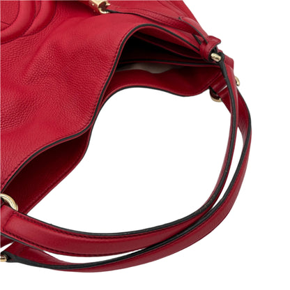 Gucci Soho Hobo Shoulder Bag-Red : Large