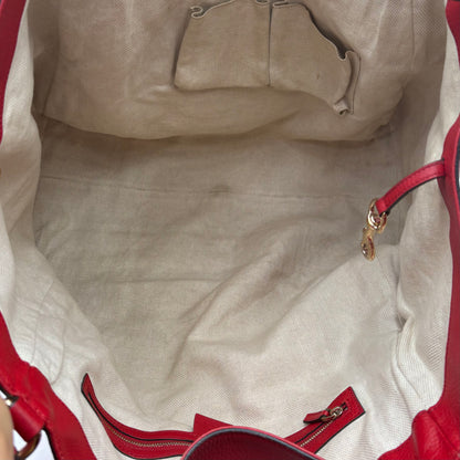 Gucci Soho Hobo Shoulder Bag-Red : Large