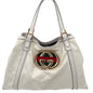 Gucci Britt Web Hobo Bag-White Patent