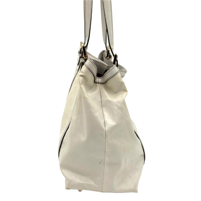 Gucci Britt Web Hobo Bag-White Patent