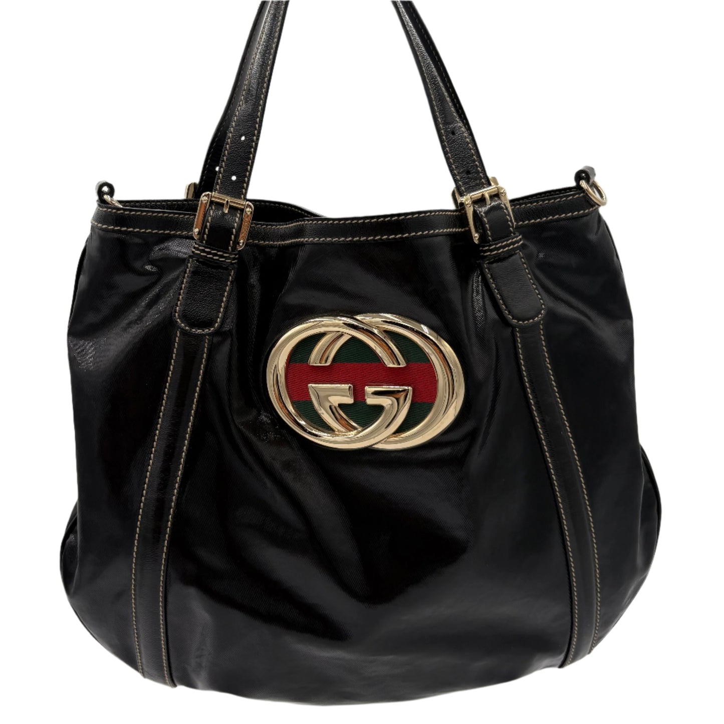 Gucci Britt GG Dialux Web Tote