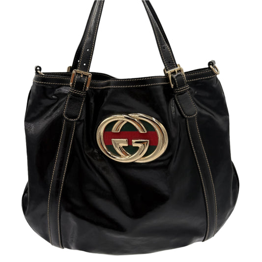 Gucci Britt GG Dialux Web Tote