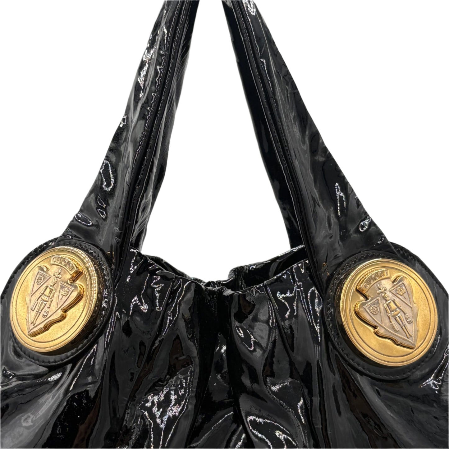 Gucci Hysteria Black Patent Bag Purse