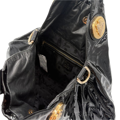 Gucci Hysteria Black Patent Bag Purse