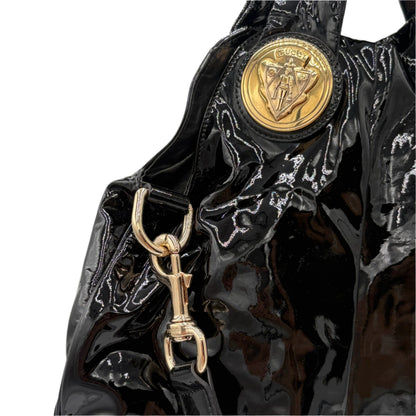Gucci Hysteria Black Patent Bag Purse