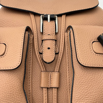 Gucci Bamboo Fringe Backpack-Taupe : Leather