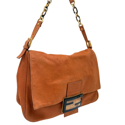 Fendi Big Mama Vitello Savana Leather Baguette