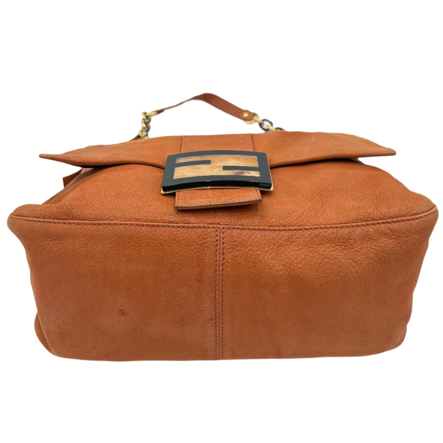 Fendi Big Mama Vitello Savana Leather Baguette