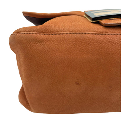 Fendi Big Mama Vitello Savana Leather Baguette