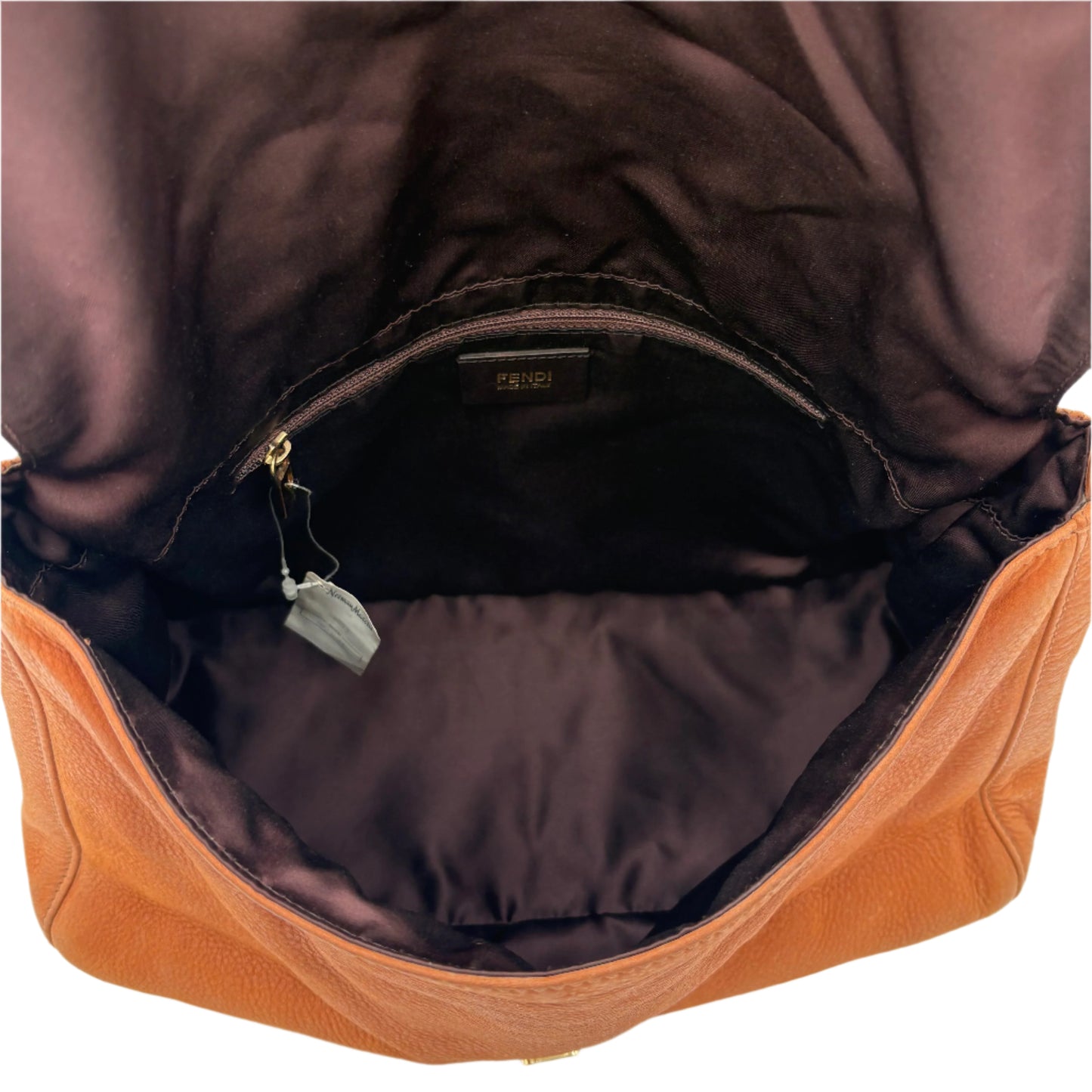 Fendi Big Mama Vitello Savana Leather Baguette