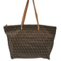 2006 Fendi Zucchino Monogram Tote Bag Brown