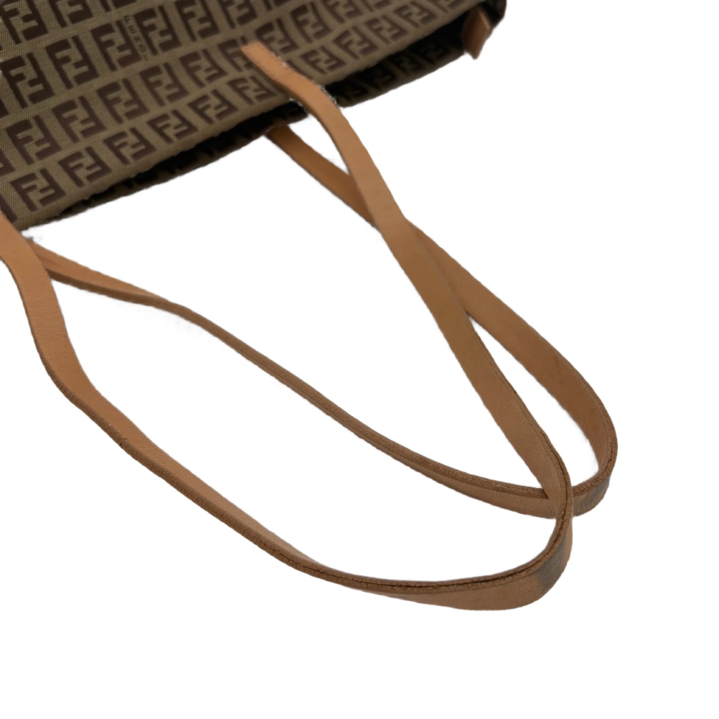 2006 Fendi Zucchino Monogram Tote Bag Brown