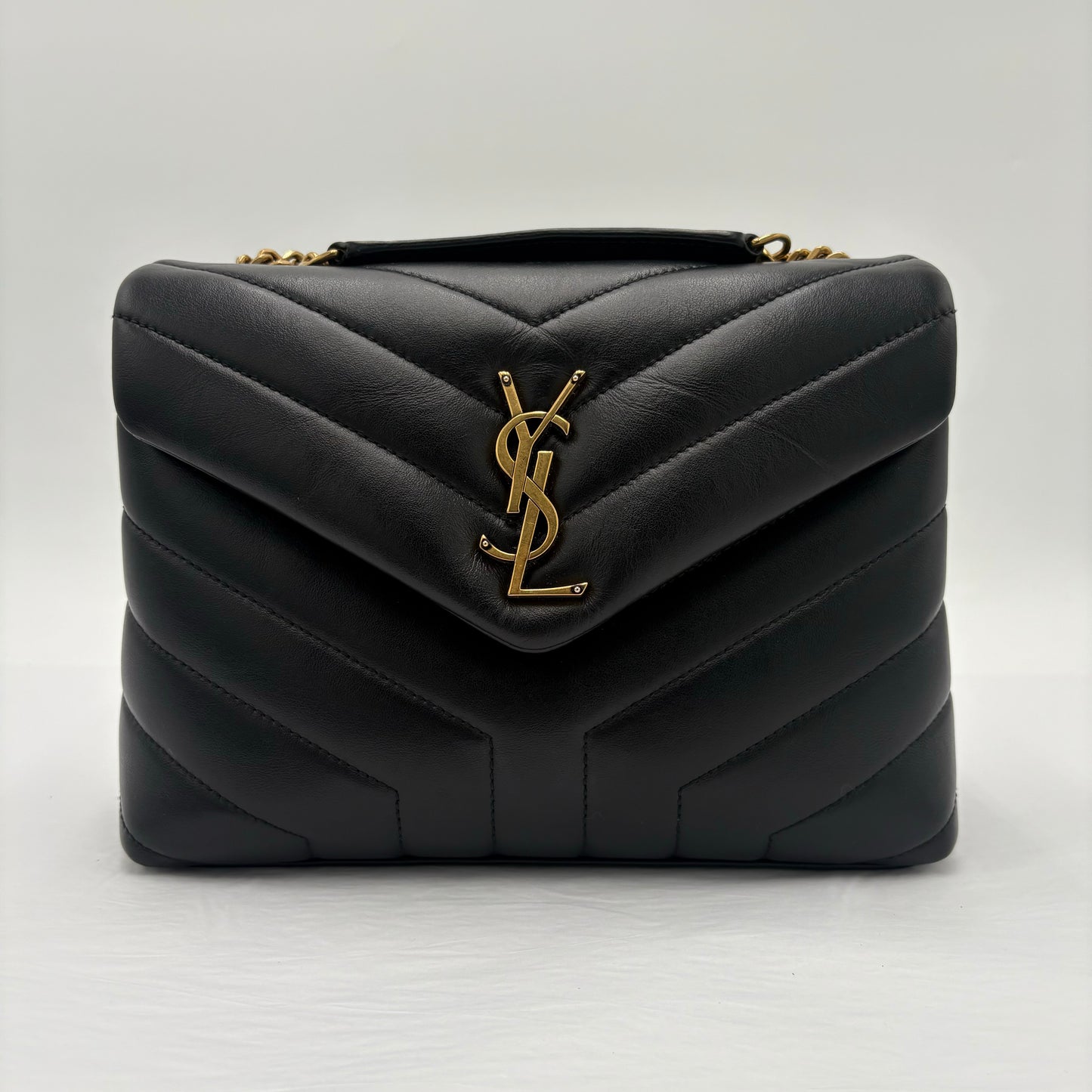 2022 Saint Laurent Loulou Small Shoulder Bag Black
