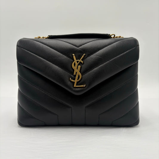 2022 Saint Laurent Loulou Small Shoulder Bag Black