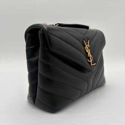 2022 Saint Laurent Loulou Small Shoulder Bag Black