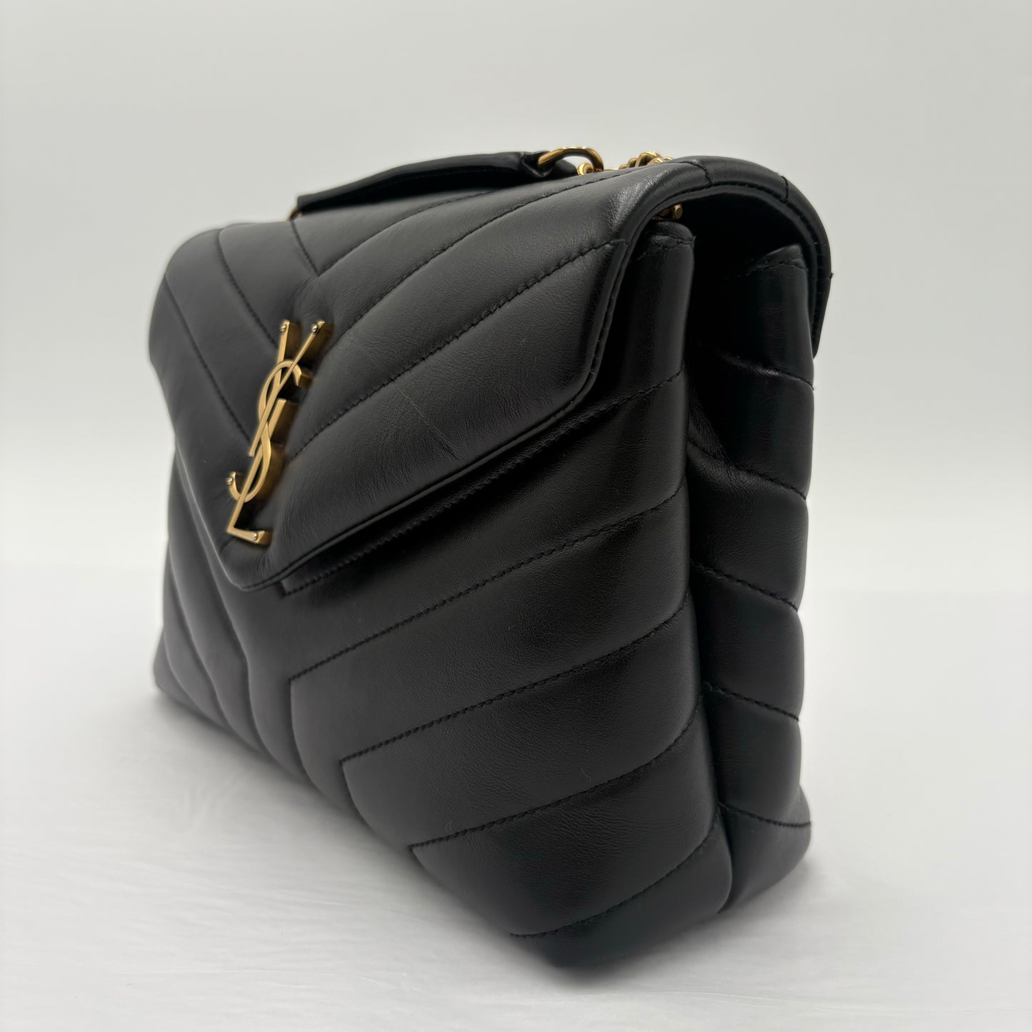 2022 Saint Laurent Loulou Small Shoulder Bag Black