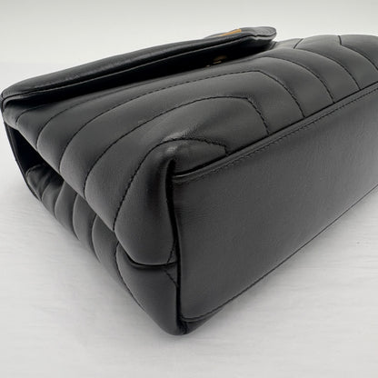 2022 Saint Laurent Loulou Small Shoulder Bag Black