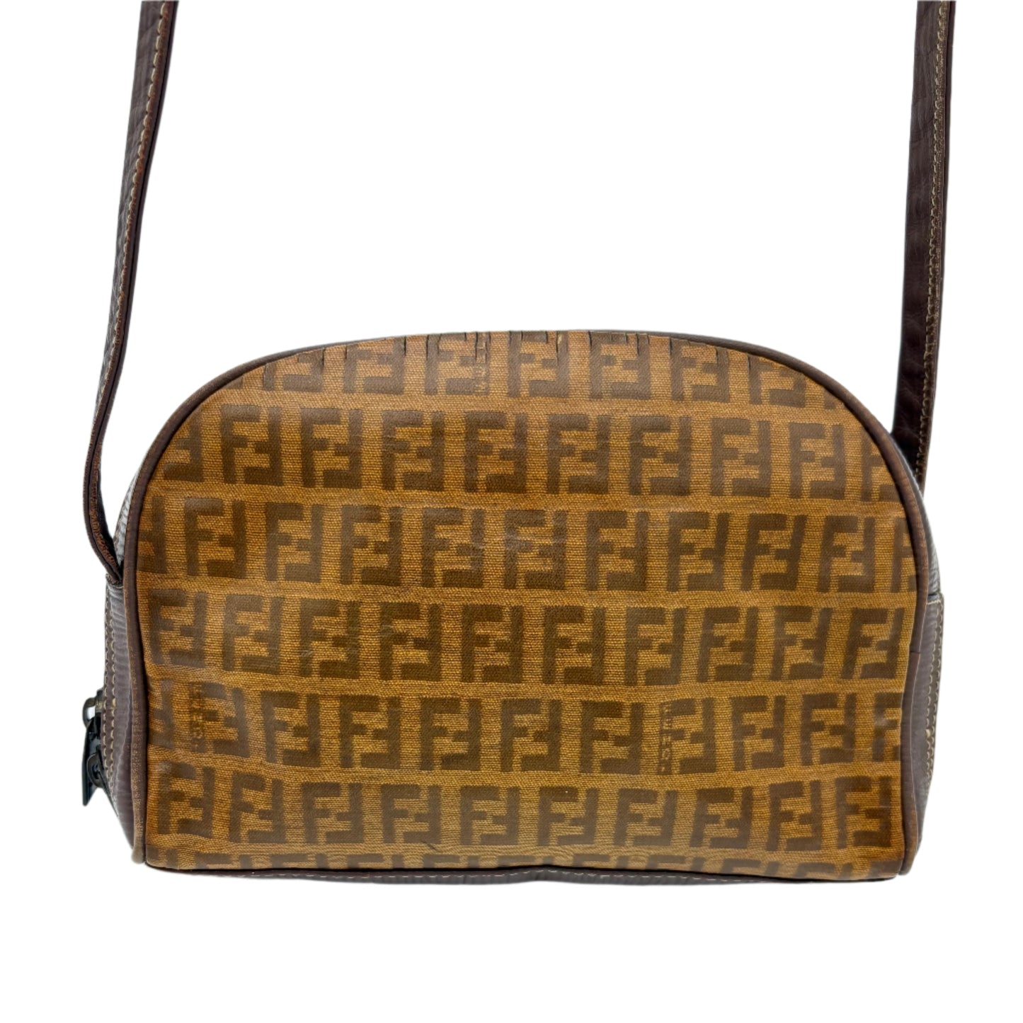 1985 Fendi Zucca FF Crossbody Camera Bag