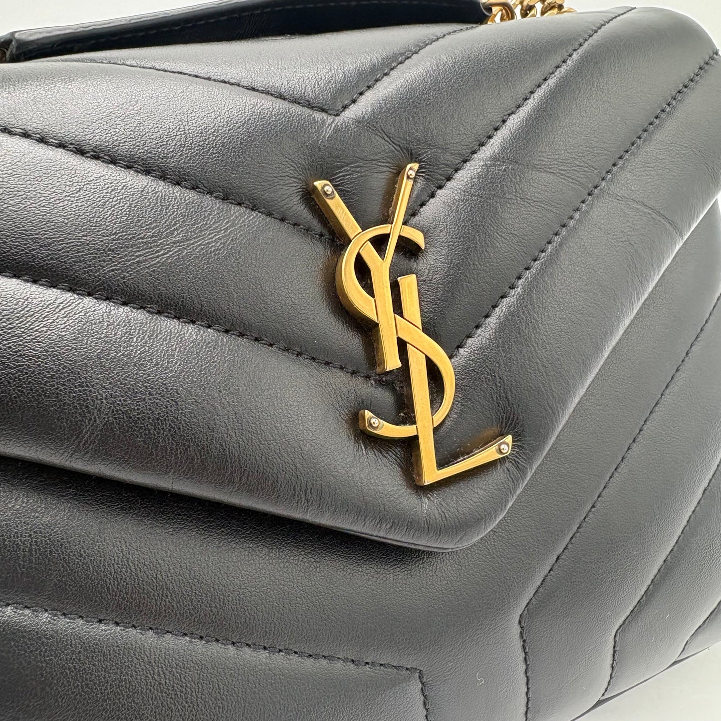 2022 Saint Laurent Loulou Small Shoulder Bag Black