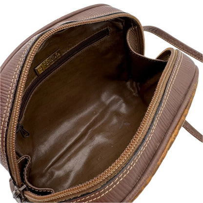 1985 Fendi Zucca FF Crossbody Camera Bag