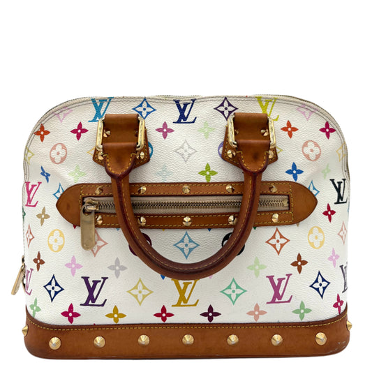 Louis Vuitton White Multicolor Alma
