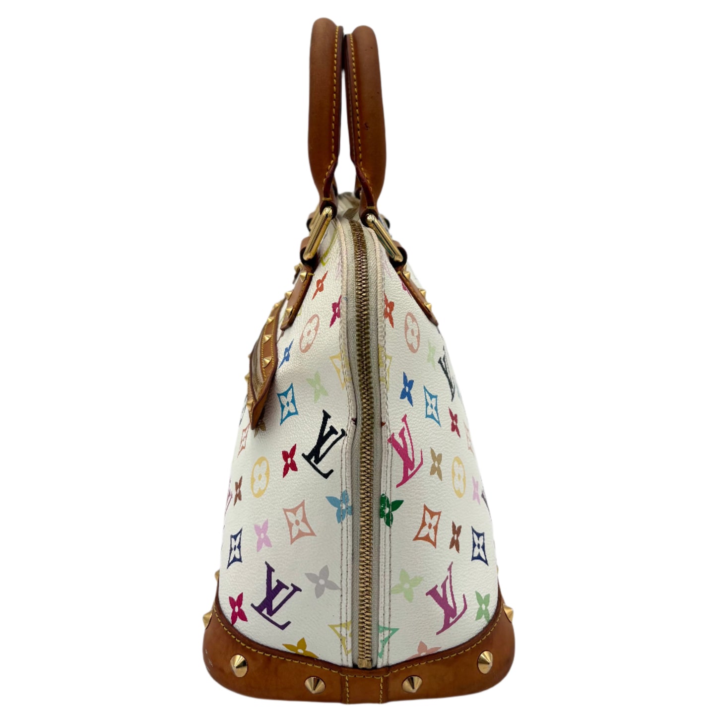 Louis Vuitton White Multicolor Alma
