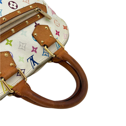 Louis Vuitton White Multicolor Alma
