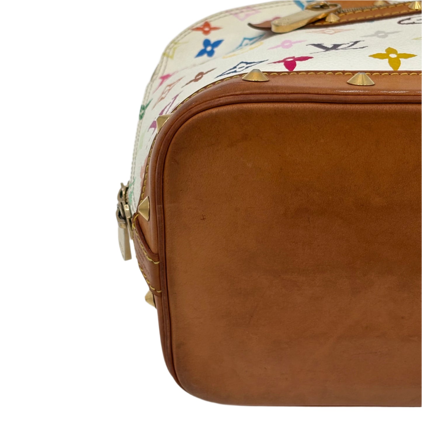 Louis Vuitton White Multicolor Alma