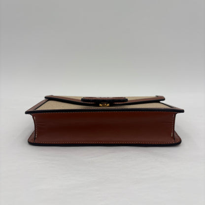 Celine Triomphe Chain Leather Crossbody Bag