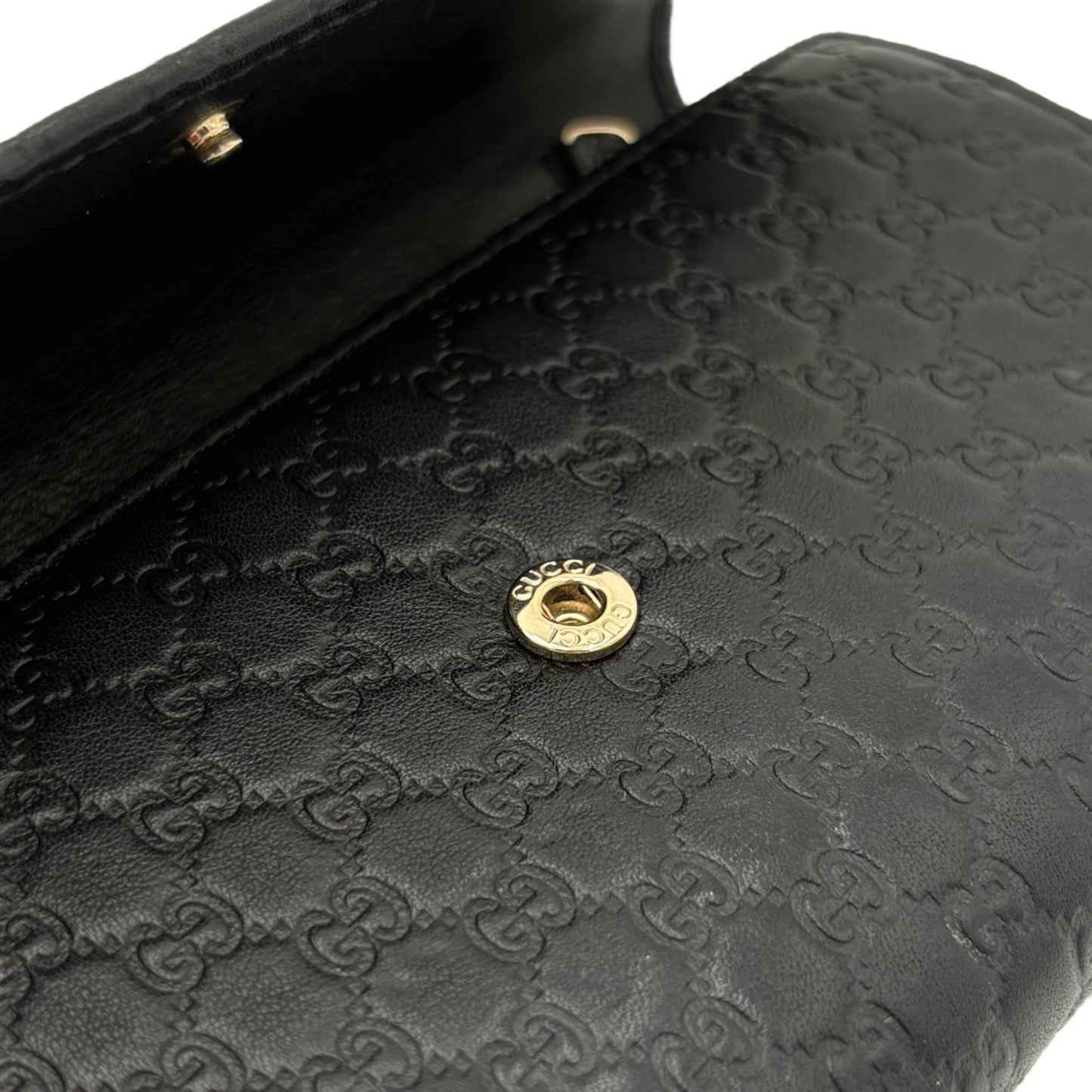 Gucci Guccissima Leather Wallet On Chain