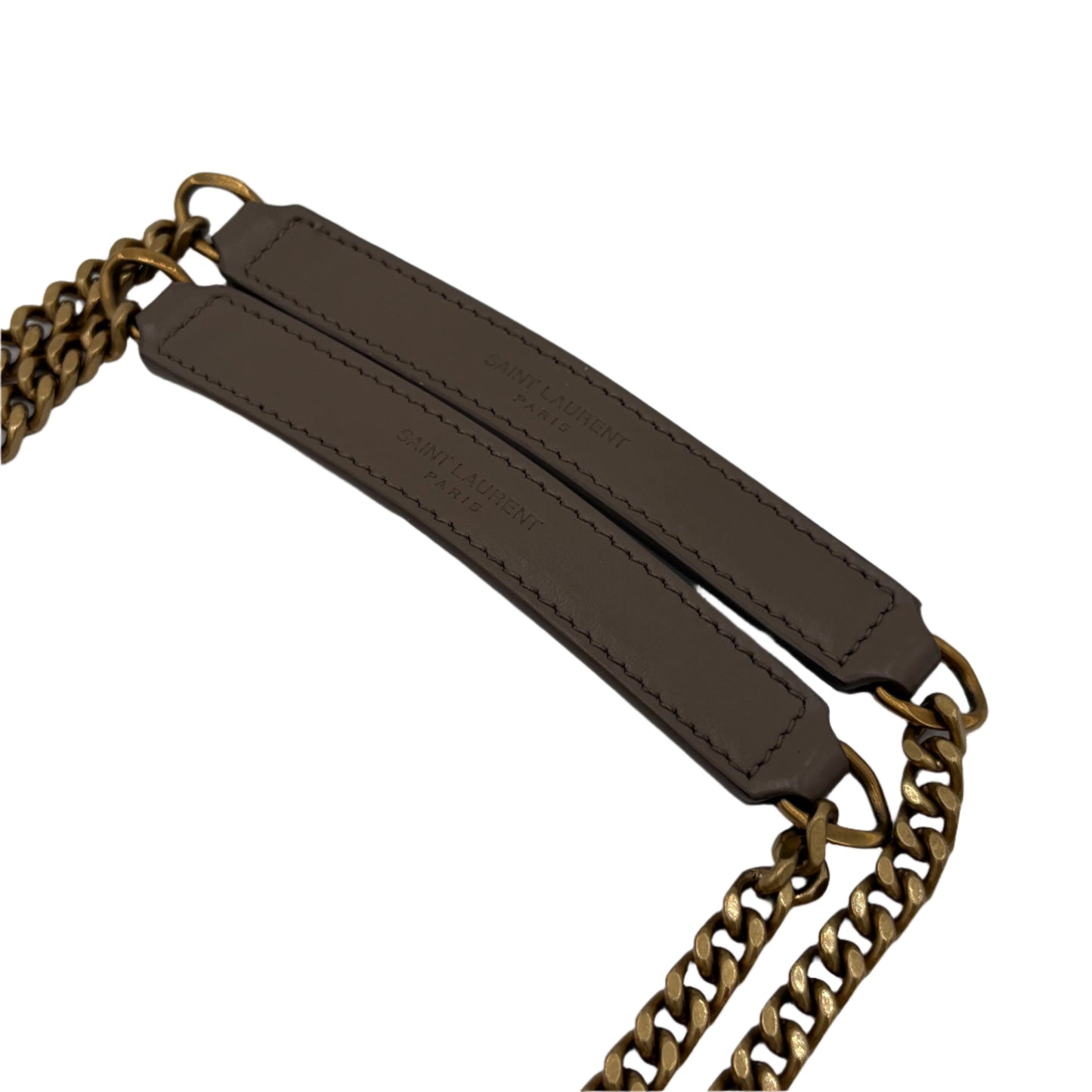 Saint Laurent Loulou Small Shoulder Bag - Taupe