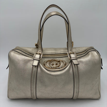 Gucci Interlocking G Britt Shoulder Bag Gold