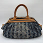 2006 Louis Vuitton Denim Porte Epaule Raye Bag GM