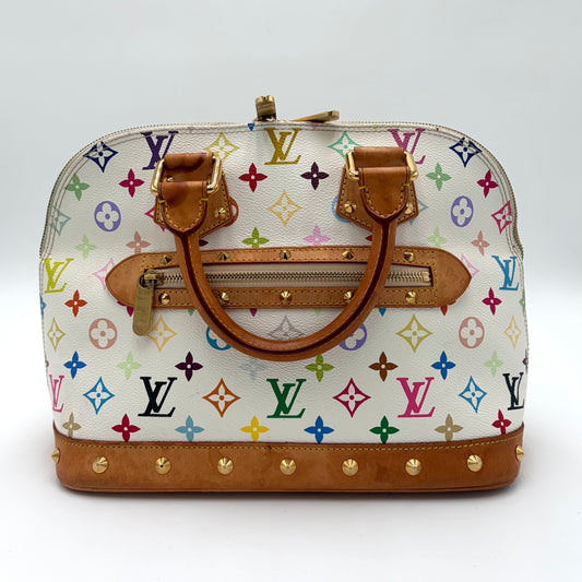Louis Vuitton White Multicolor Alma