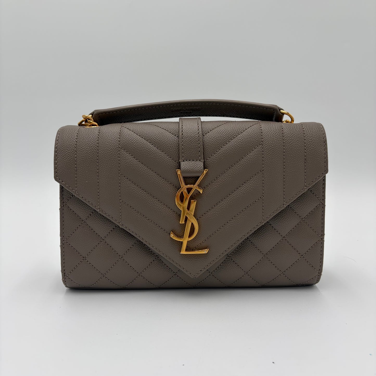 Saint Laurent Tri-Quilt Envelope Shoulder Bag