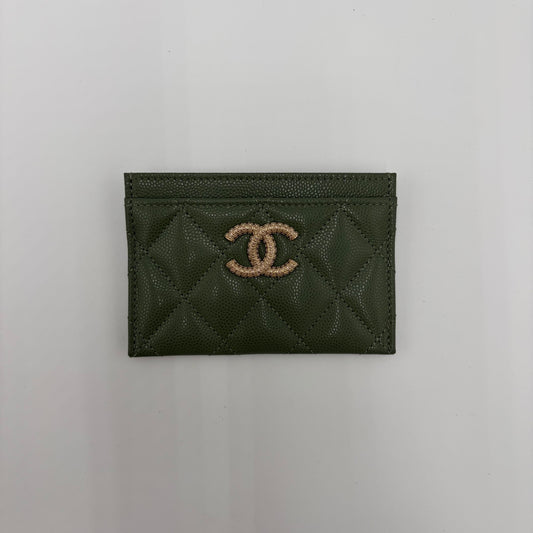 NIB 2025 Chanel Caviar CC Cardholder