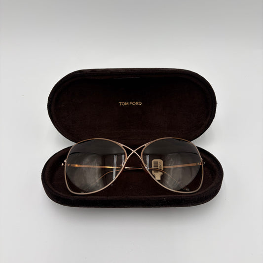 Tom Ford Colette Butterfly Sunglasses With Case