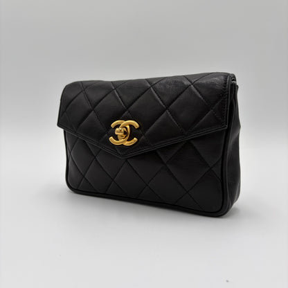 1991-94 Chanel Quilted Belt Bag Pouch