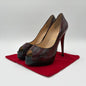 Christian Louboutin Eel Skin Peep Toe