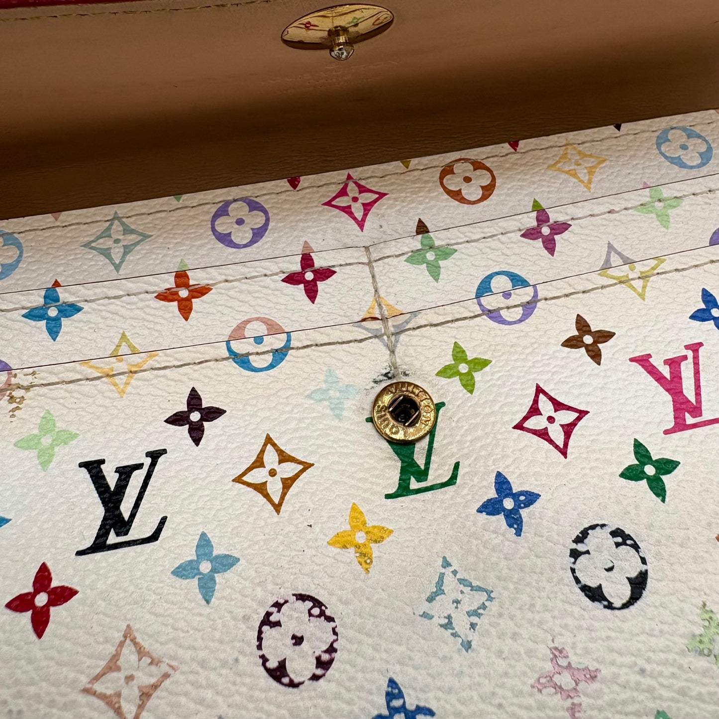 Louis Vuitton Sarah Multicolor Murakami Wallet