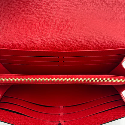Chipped Louis Vuitton Sarah Poppy Wallet