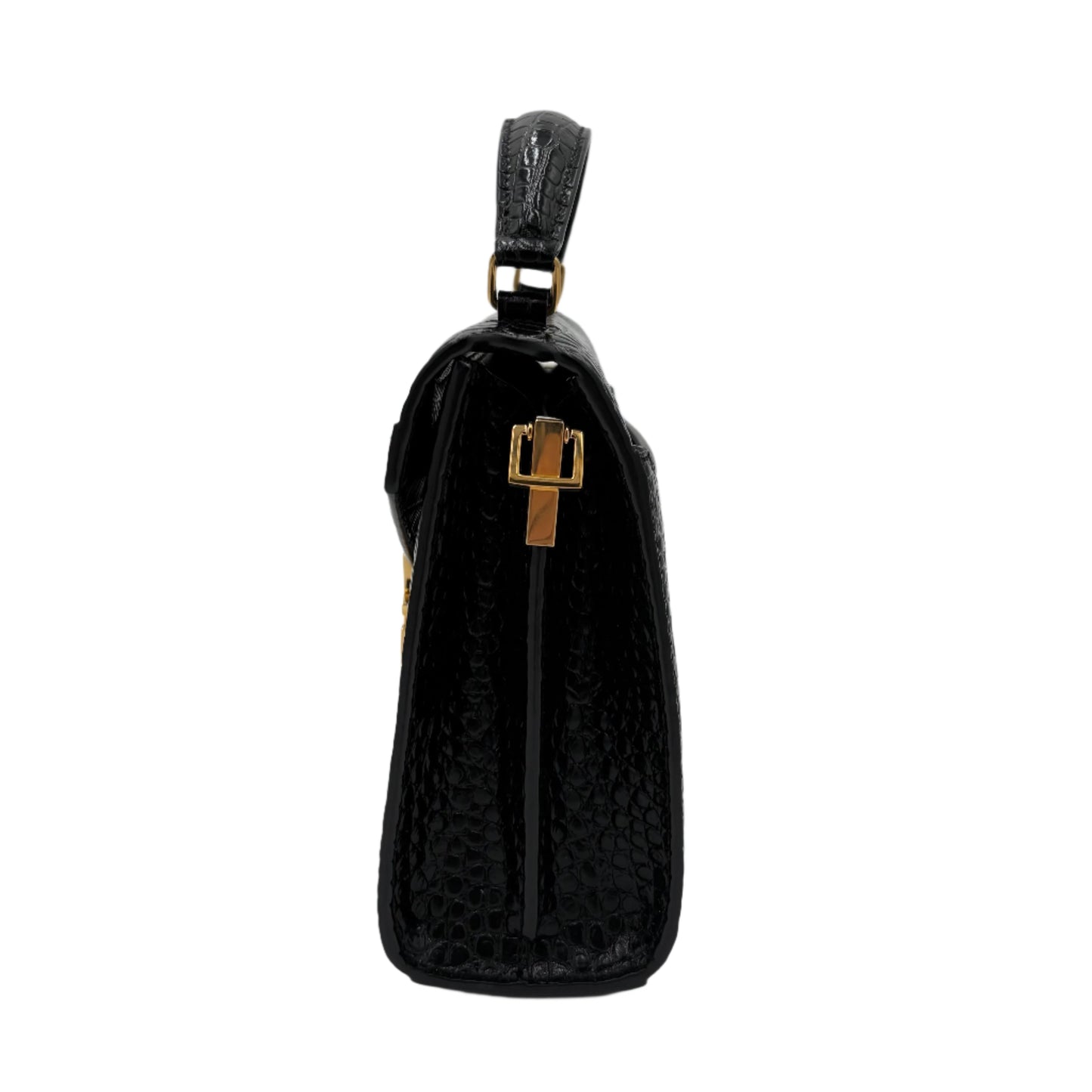 MIB YSL Saint Laurent Cassandra Croc Mini Top Handle Bag